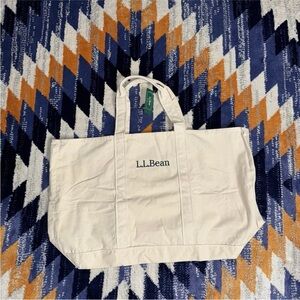 Vintage L.L. Bean Boat & Tote Cotton Shopping Shopper Handbag Purse Shoulder Bag